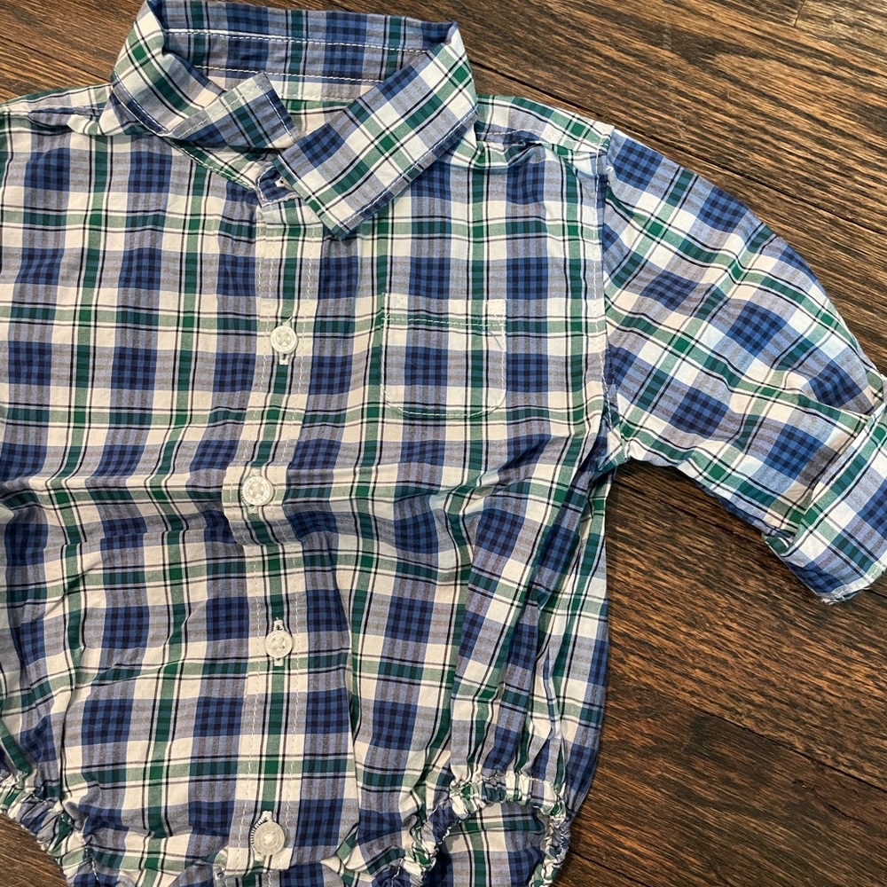 3-6 Months Month Janie and Jack Button Down Bodysuit